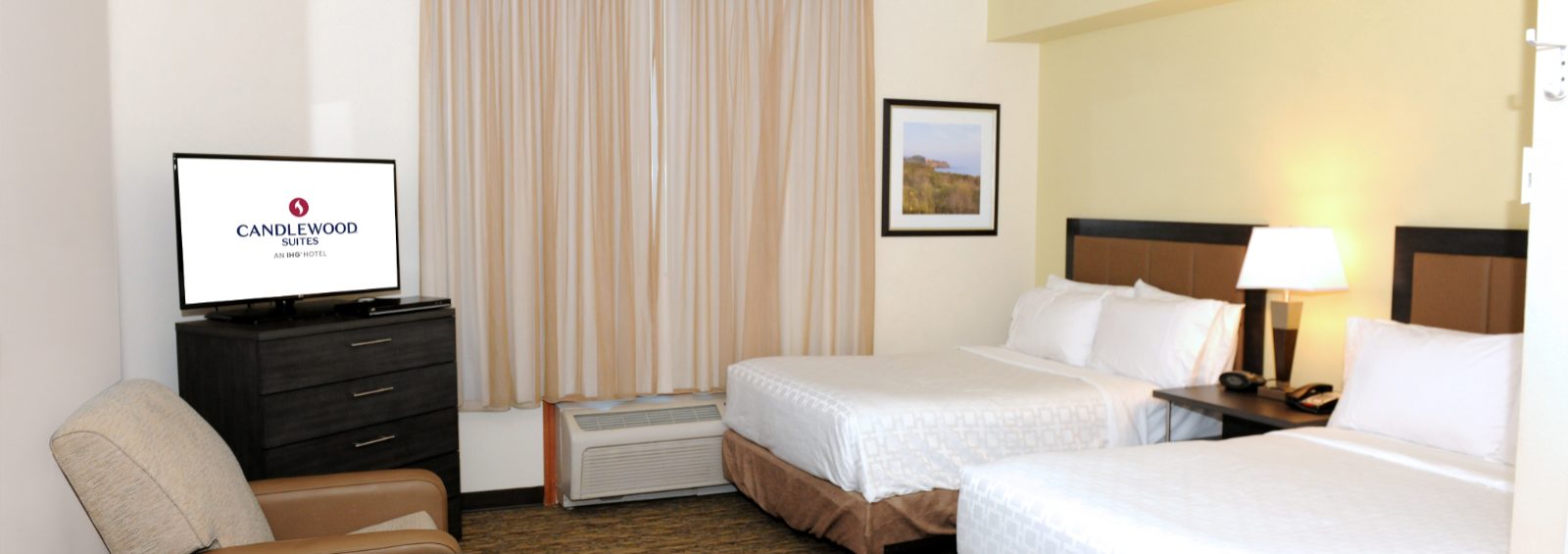 Studio suite with two queen beds